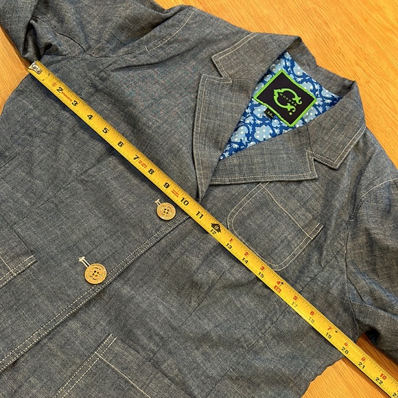 TORY BURCH Brand C.Wonder Size 14-Denim Jeans Blazer Giglio Style ~Jacket Layer - Picture 12 of 16